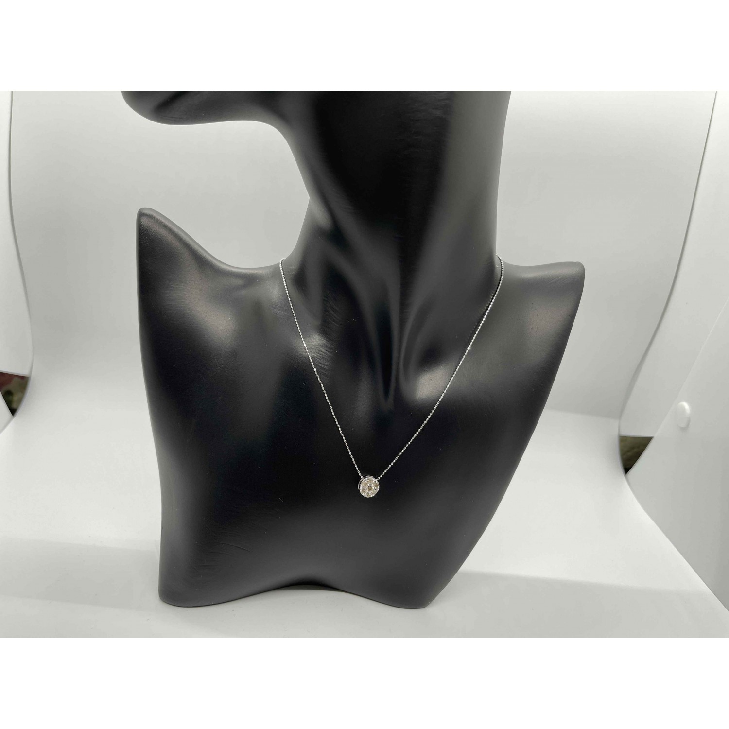 18K White Gold Diamond Chain
