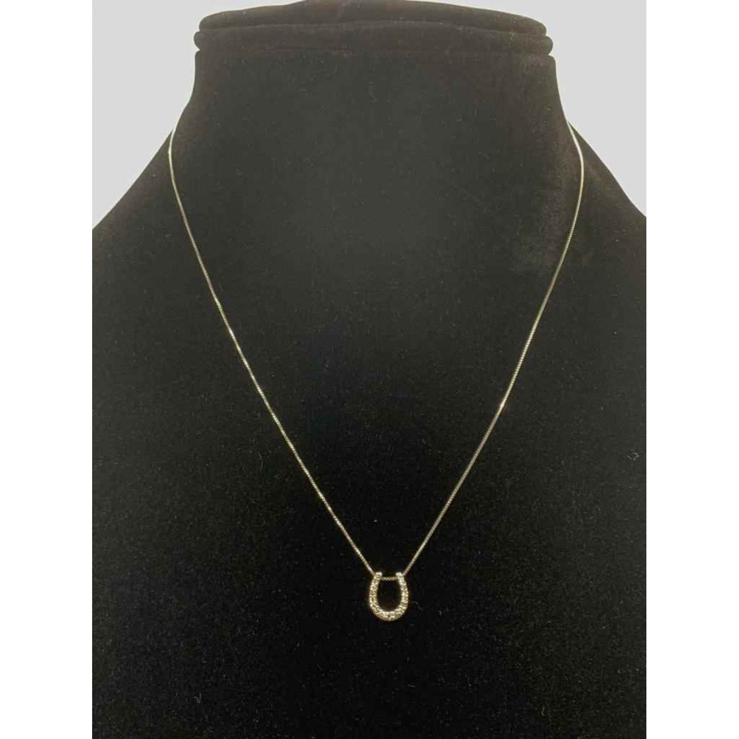 10K Gold Horseshoe Pendant Chain