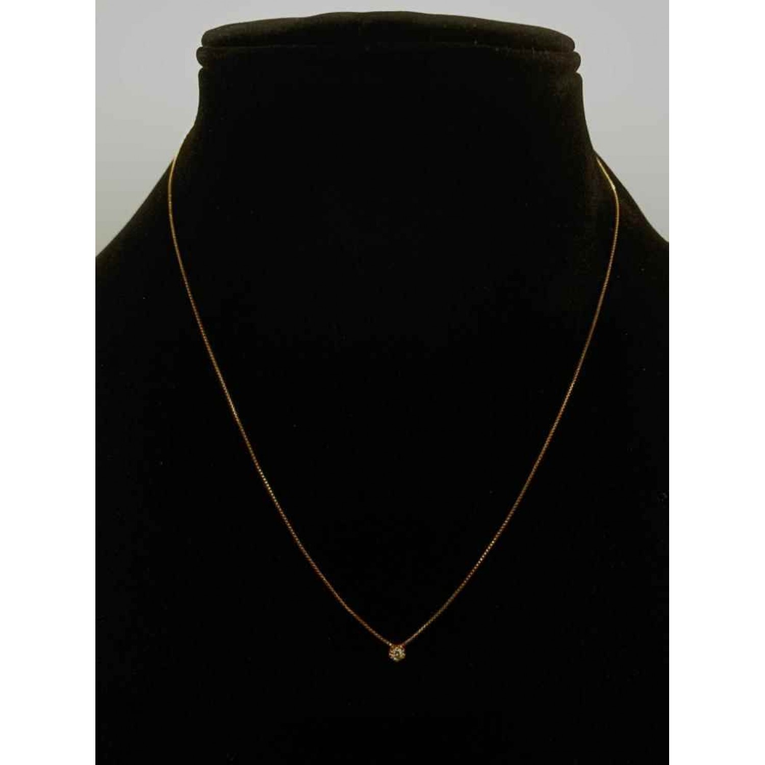Tiny Stone Pendant Chain