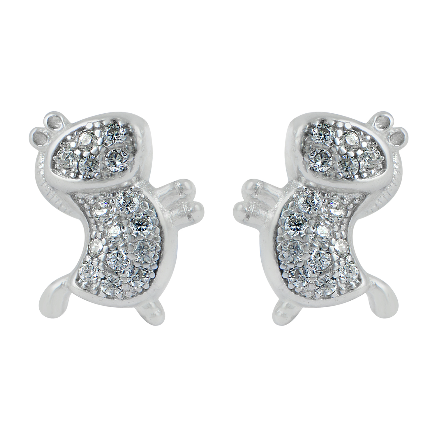 925 Sterling Silver Dancing Horses Silver Studs